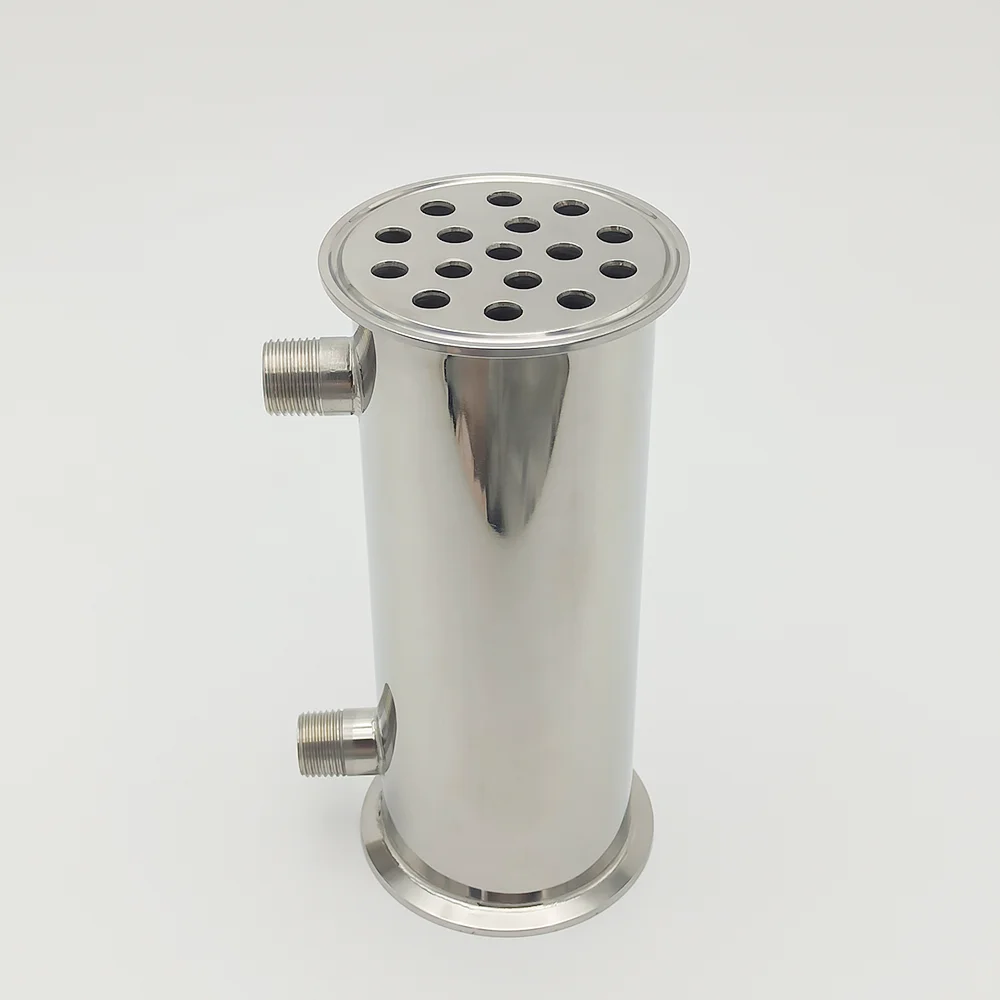 Stainless Steel Distiller 3" Reflux Dephlegmator 76mm (OD91mm) Condenser Height 200mm Internal 16 Tubes For Moonshine Distillation Columns