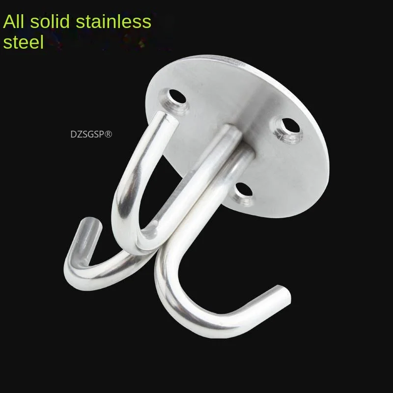 

1pcs Rings Storage Fixed Accessories Stainless Steel Ceiling Mount Hook Heavy Duty Wall Hanger for Lantern Sandbags Hammocks