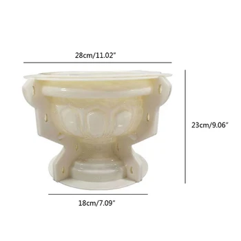 Plastic Flower Pot Mold Cement Concrete Mould Large Bonsai Planter Making Vase Dropship 6