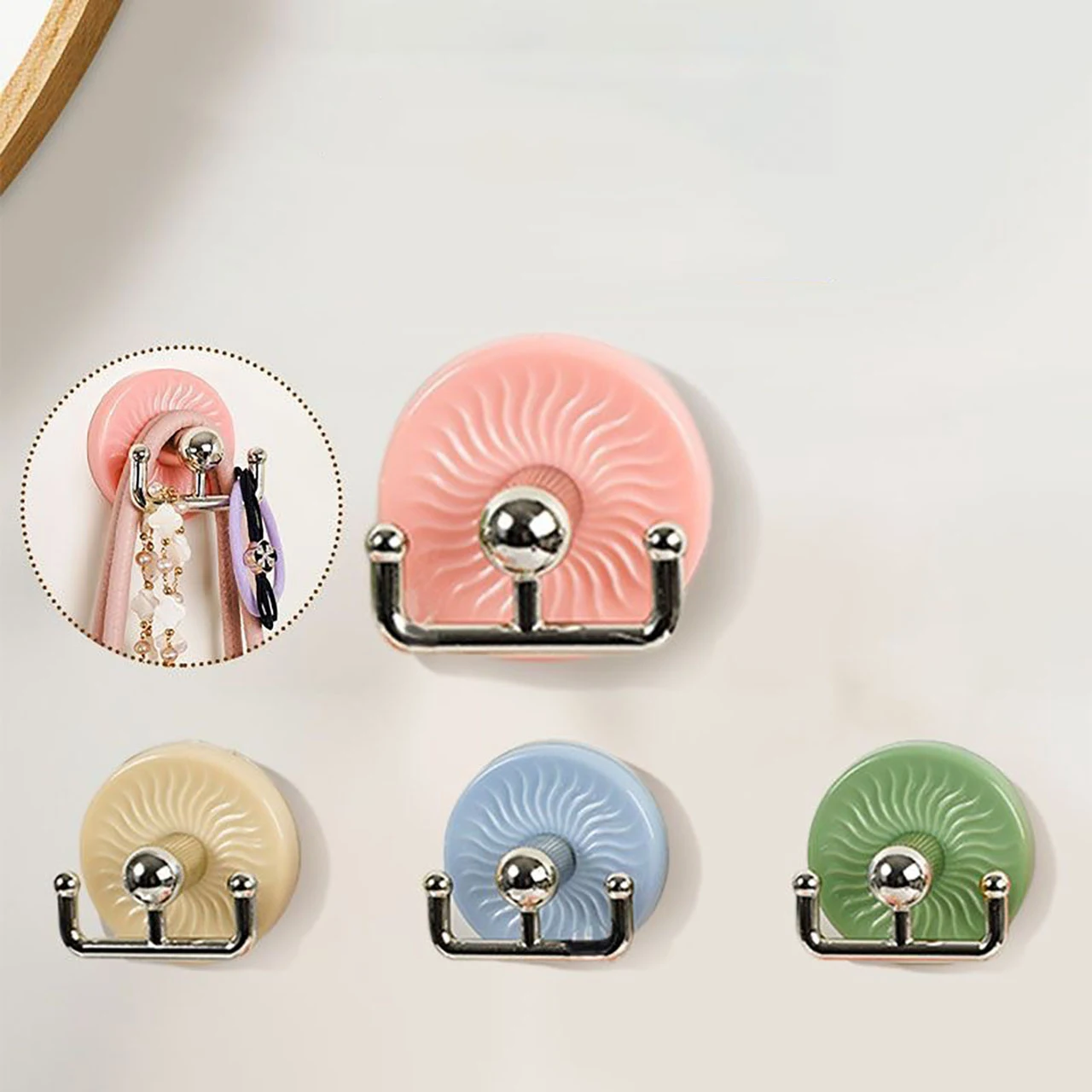 2pcs Double-ended Suction Cup Hook Multi Purpose Key Towel Organizer Holder Punch Bathroom Kitchen Space Saving Storage Rack