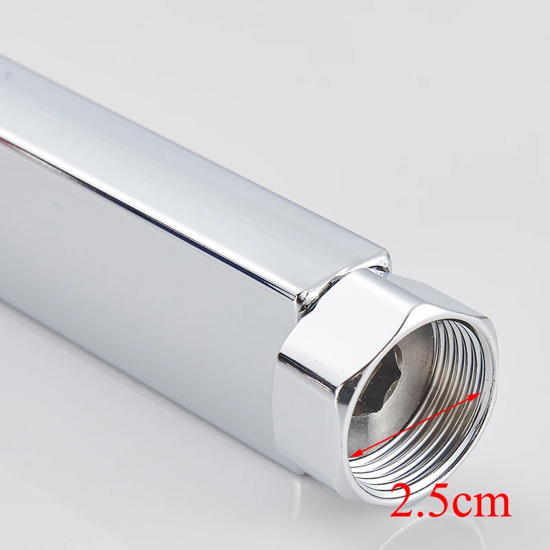 Multiple Colour Square Shower Faucet Extension Tube 90cm Length Side Interface and The Following Interface Two Options