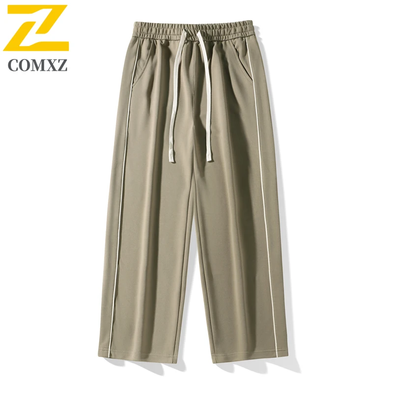 ​Men's Straight Wide Leg Pants Korean Style High Waisted Loose Trousers Spring Autumn Casual Streetwear Stretchy Comfort​ 2025