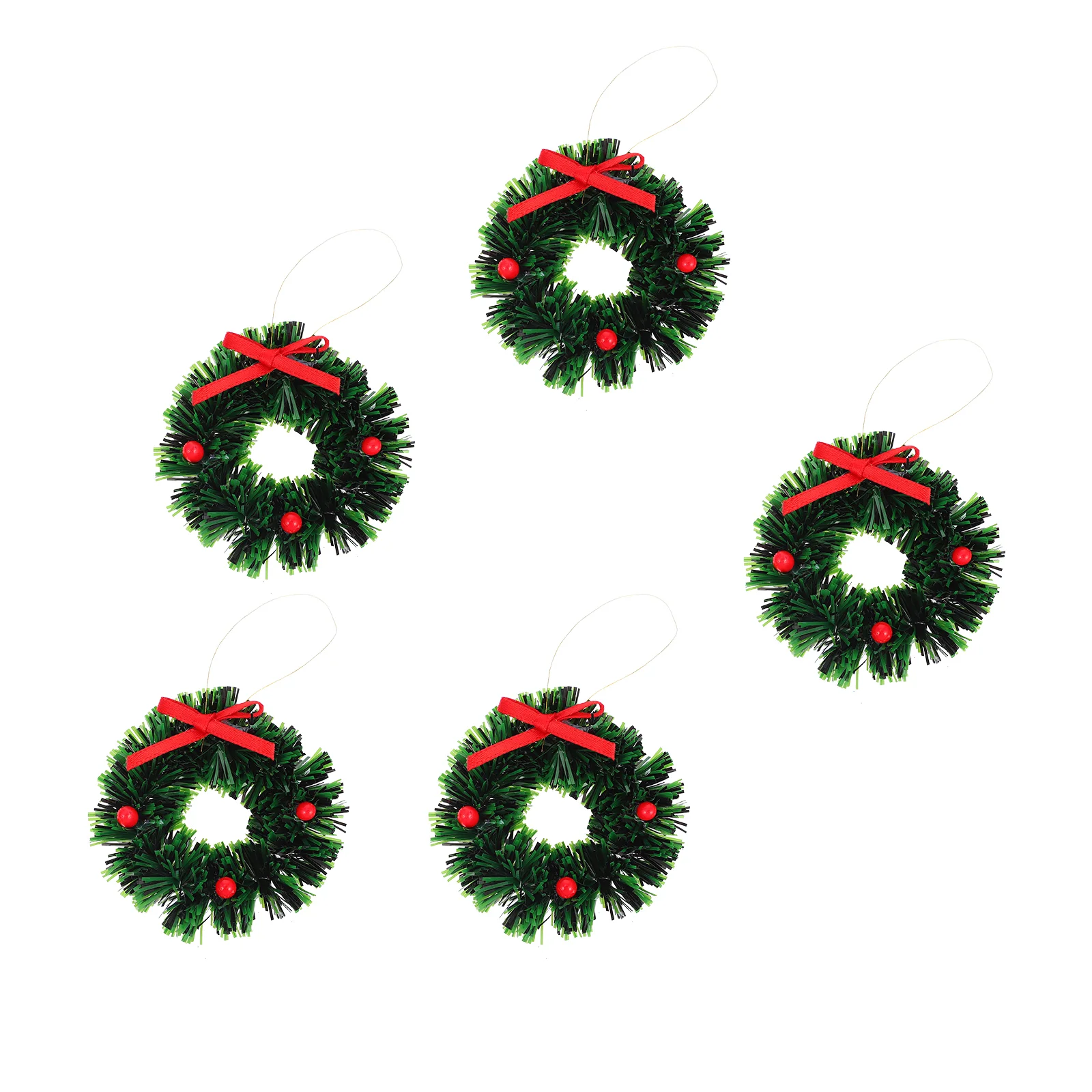 thumbnail image 1 of 5 piezas de coronas navideñas pequeñas en miniatura para decorar tartas, accesorios colgantes, 1 of 5