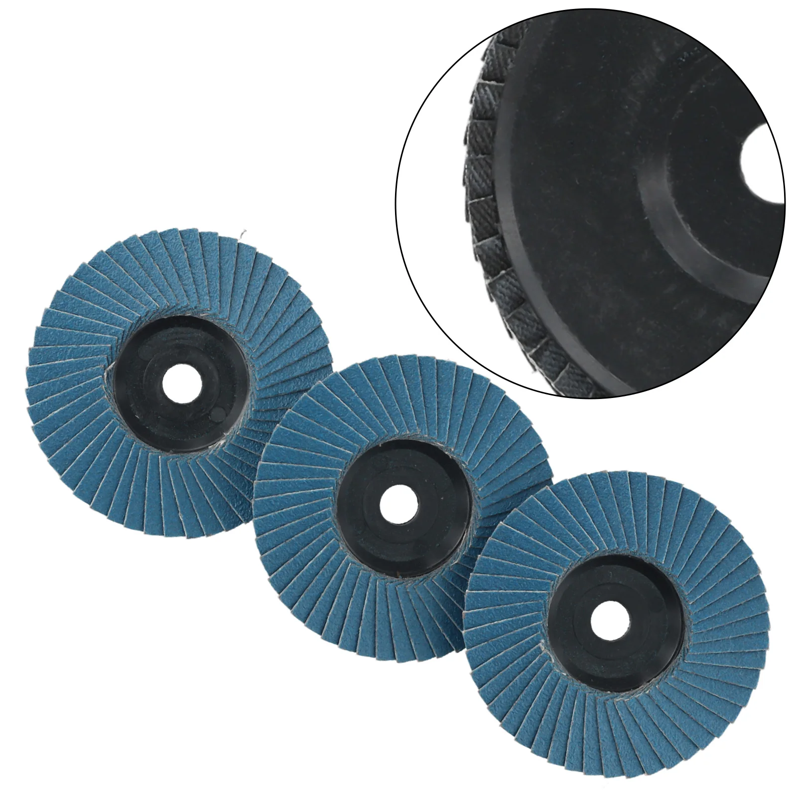 

3pcs 3 Inch Flat Flap Discs 75mm Grinding Wheels Wood Cutting For Angle Grinder Efficient And Low Consumption