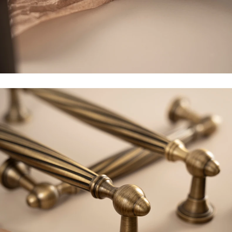 antique brass single hole knob for furniture drawers