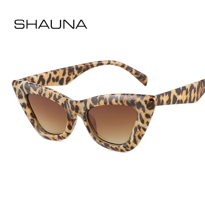 

SHAUNA New Arrival Women Cat Eye Sunglasses Fashion Leopard Shades UV400