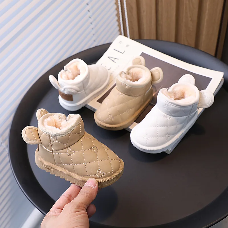 

Botas Para Niña Baby Snow Boot 1-3 Year Old Kid Cotton Shoe Winter Infant Walking Shoes Girl Plush Thick Cotton Boot Kid Shoe