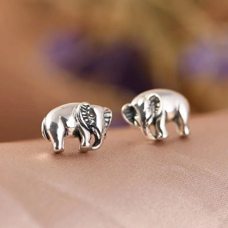 

Vintage Elephant Stud Earrings for Women Trendy Earring Jewelry Prevent Allergy Party Accessories Gift