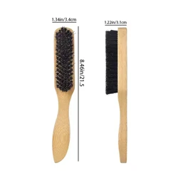 Professional Wooden Handle Hair Brushes with Natural Bristles - Set of 2 (4)