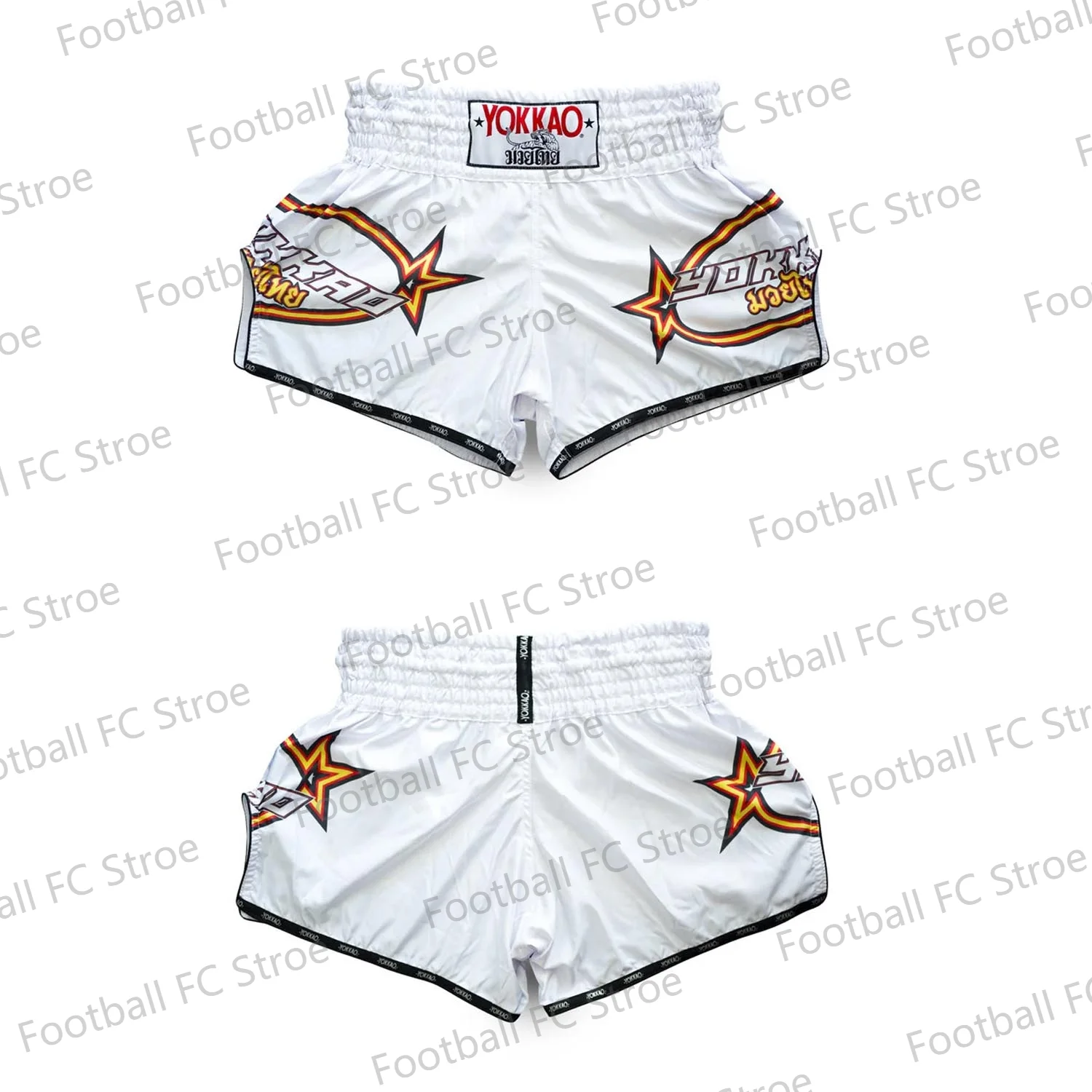 새로운 빈티지 수직 CARBONFIT 반바지 무에타이 복싱 반바지 Drawstring 태권도 훈련 무술 어린이/Adullt YOKKAOOO
