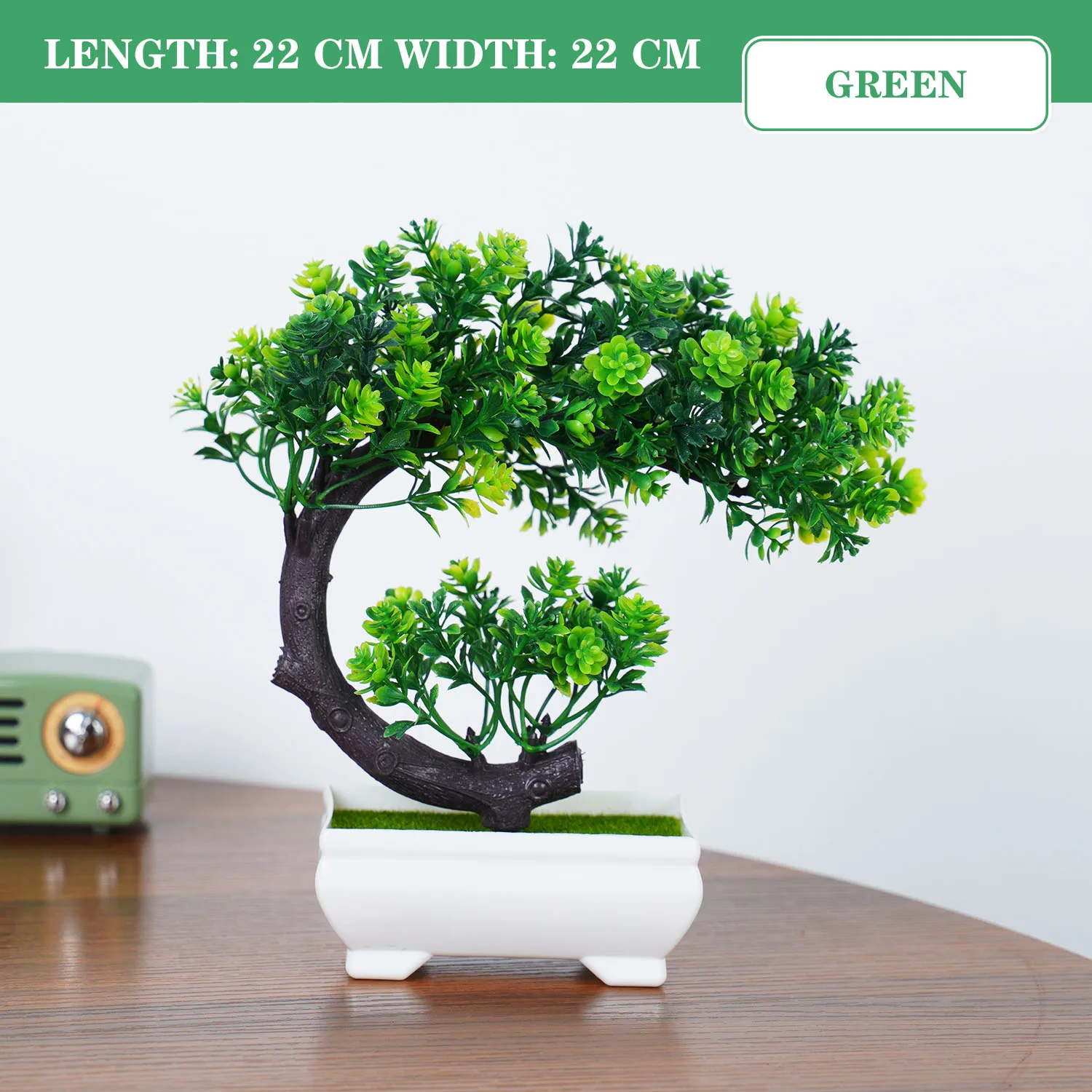 Artificial Bonsai Trees - 4Pcs Fake Potted Plants for Home Office Decor and Gifts