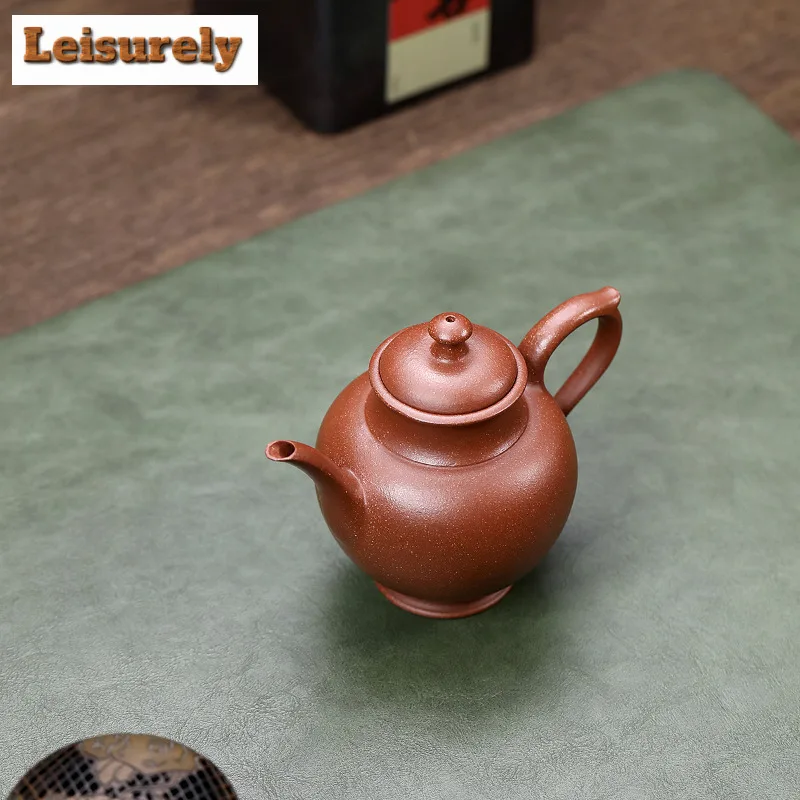 180ml Elegant Yixing Purple Clay Teapots Handmade Gyokuro Pot Raw Ore Downhill Mud Kettle With Filter Chinese Zisha Tea Set Gift
