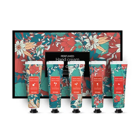 Perfume Hand Cream Set Plant Flower Fragrance Hands Care Dry Skin Moisturer Anti Cracking Men And Women Skin Care