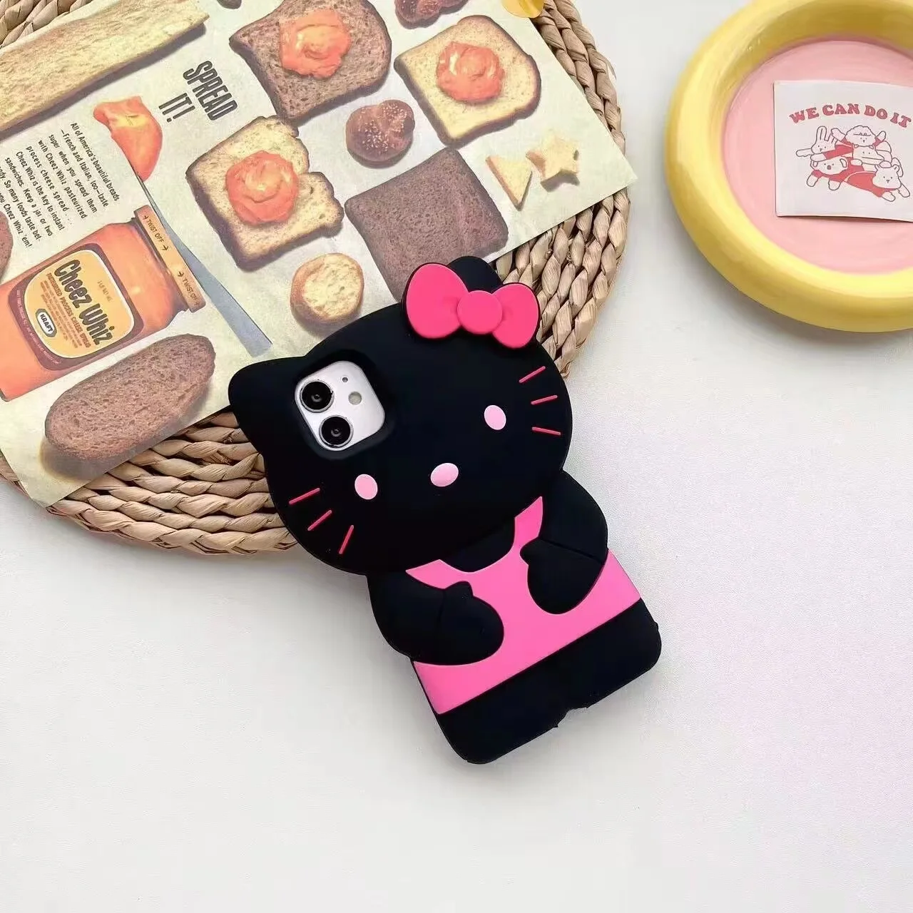 thumbnail image 1 of Sanrio-funda estereoscópica 3D de Hello Kitty, carcasa trasera suave a prueba de golpes para iPhone 15, 14, 13, 12, 11 Pro Max, Mini Plus, XR, XS, Y2K, 1 of 5