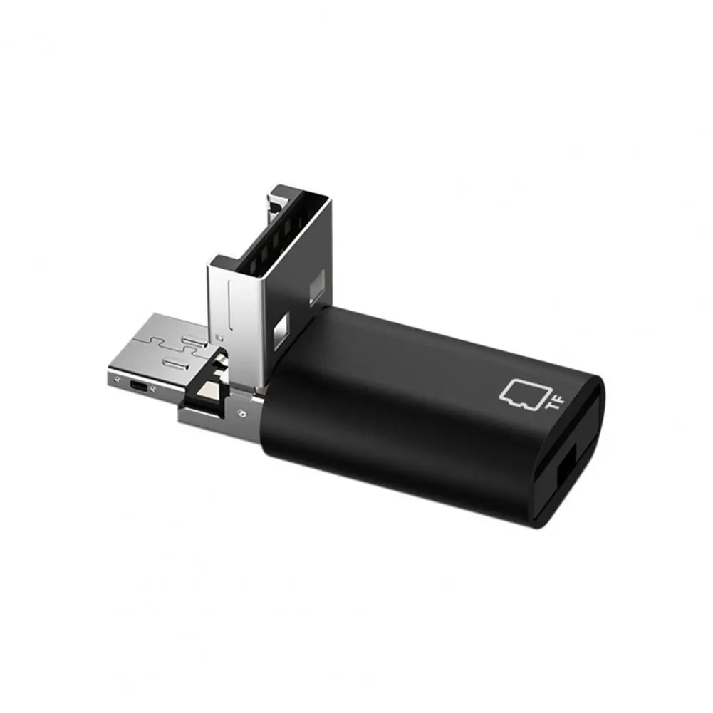 휴대용 카드 리더기 고속 컴팩트 사이즈 USB Type-c 카드 리더기 장치용 범용 Otg Tf 카드 리더기 드라이버 필요 없음
