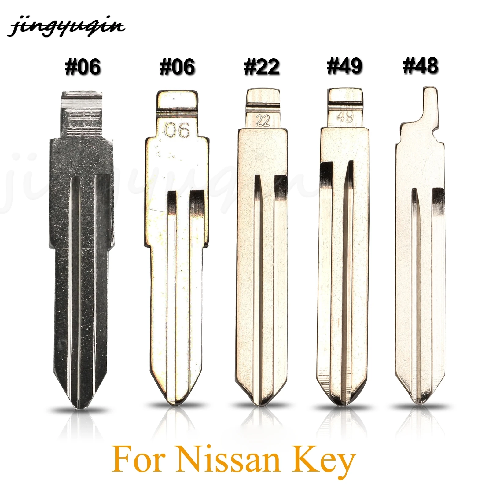 

jingyuqin Remote Key Blade #06 #22 #49 #48 For Nissan Qashqai J10 J11 X-Trail t31 t32 kicks Tiida Pathfinder Murano Note Juke