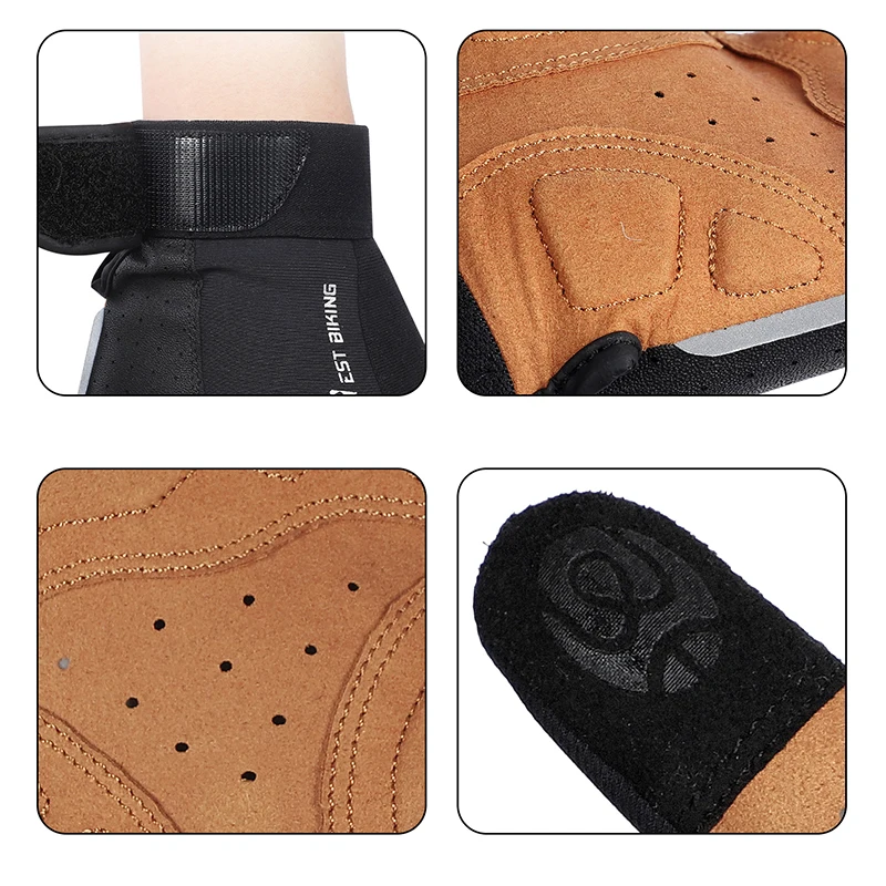 WEST BIKING Cycling Gloves Men Women Breathable Full Finger Mitts Bicycle Sports Gloves Spring Autumn Gym Motorcycle Gloves 4