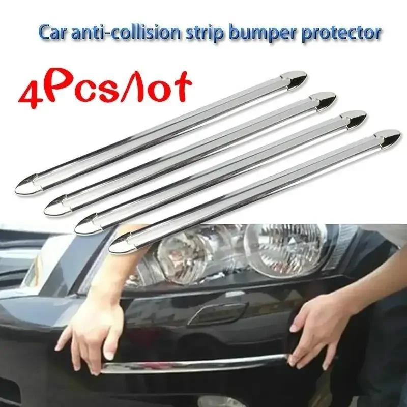 Premium 4PCS Car Bumper Corner Protectors - Anti-Collision Guard Strips for Enhanced Exterior Protection