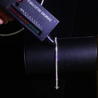 Bracelet tennis Nuoya 2 mm en moissanite, laiton plaqué or 18 carats, diamant de laboratoire VVS avec certificat GRA, pour hommes et femmes, vente en gros 4