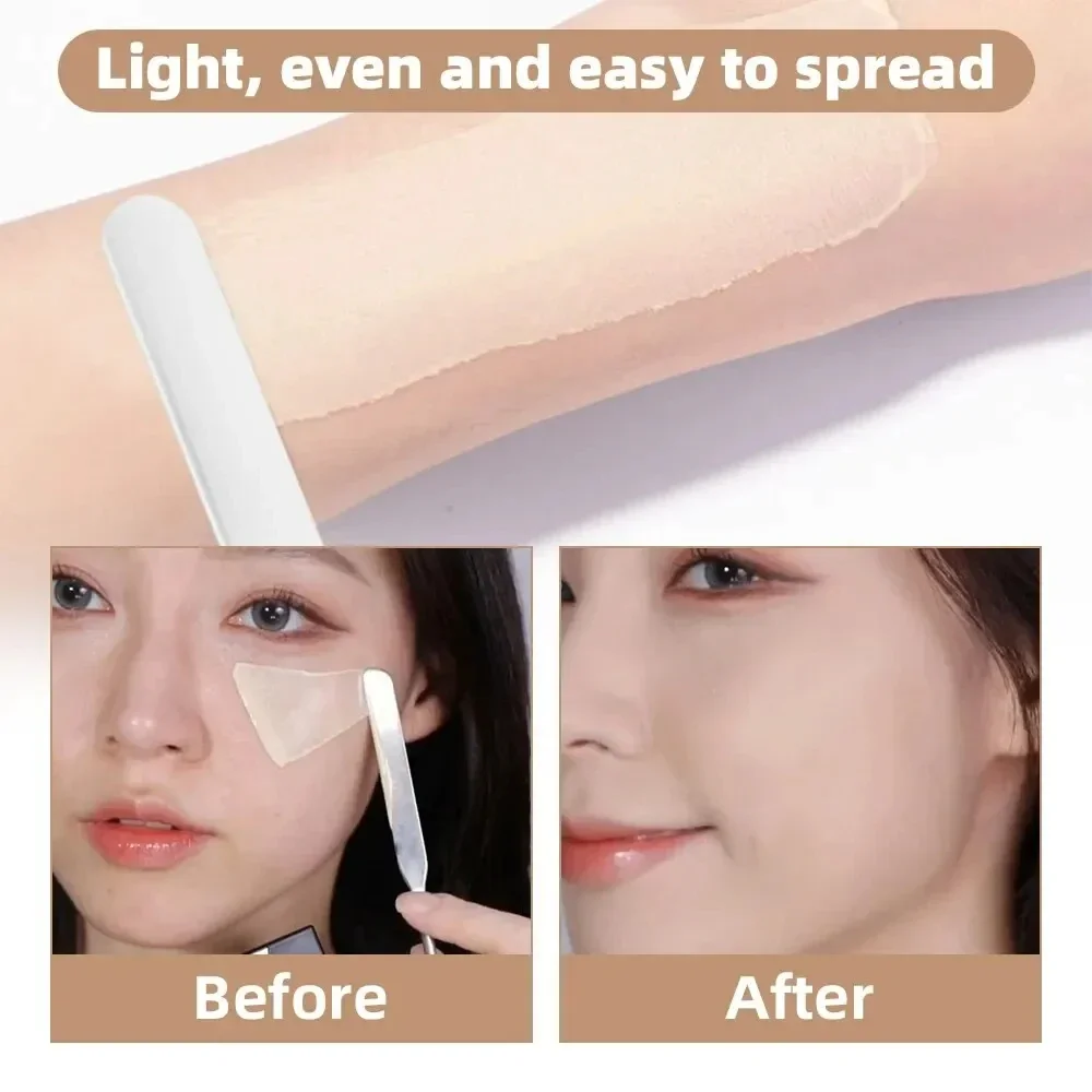 Stainless Steel Makeup Spatula Mixing Stick Foundation Brush Set Eyeshadow Cream Pigment Mixing Tool Face Contour Brush Tool makeup brush set