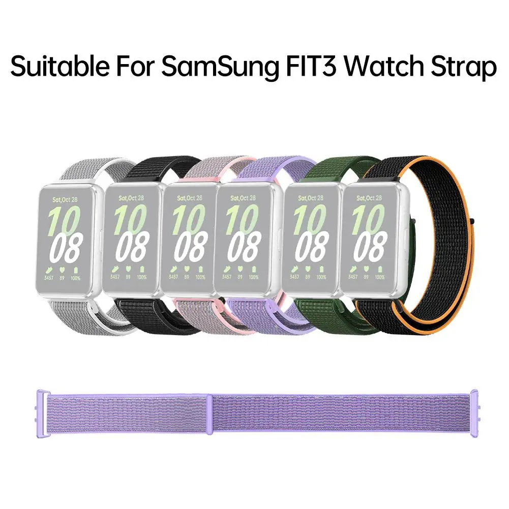 

Nylon Braided Strap Suitable For Samsung Galaxy Fit 3 WatchBand Bracelet Smart Watch Strap Wristband Replacement Accessorie D8R8