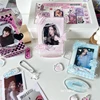SKYSONIC 3 Inch Acrylic Photo Frame 7pcs Parts Idol Postcards Display Photo Cards Decoration Card Holder Fashion Chain Stand 1