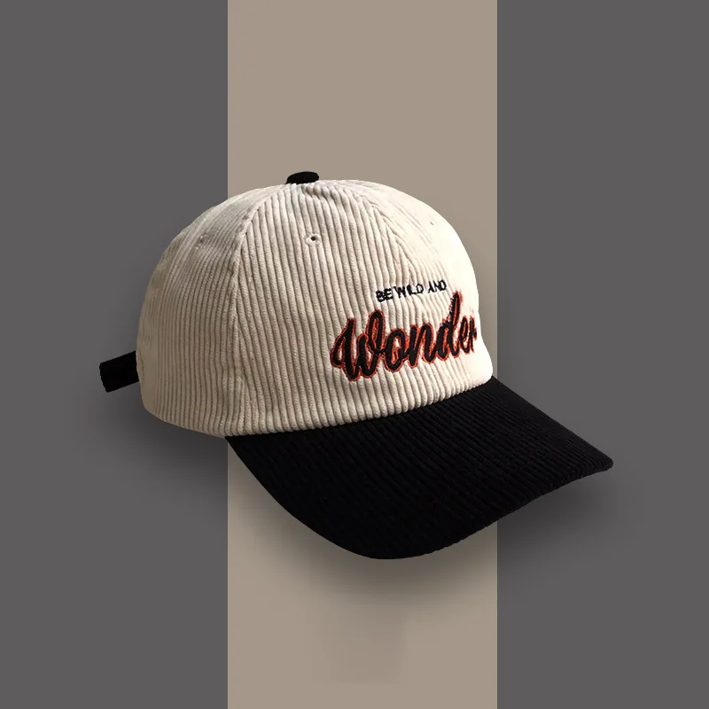 Wonder Embroidered Corduroy Baseball Cap