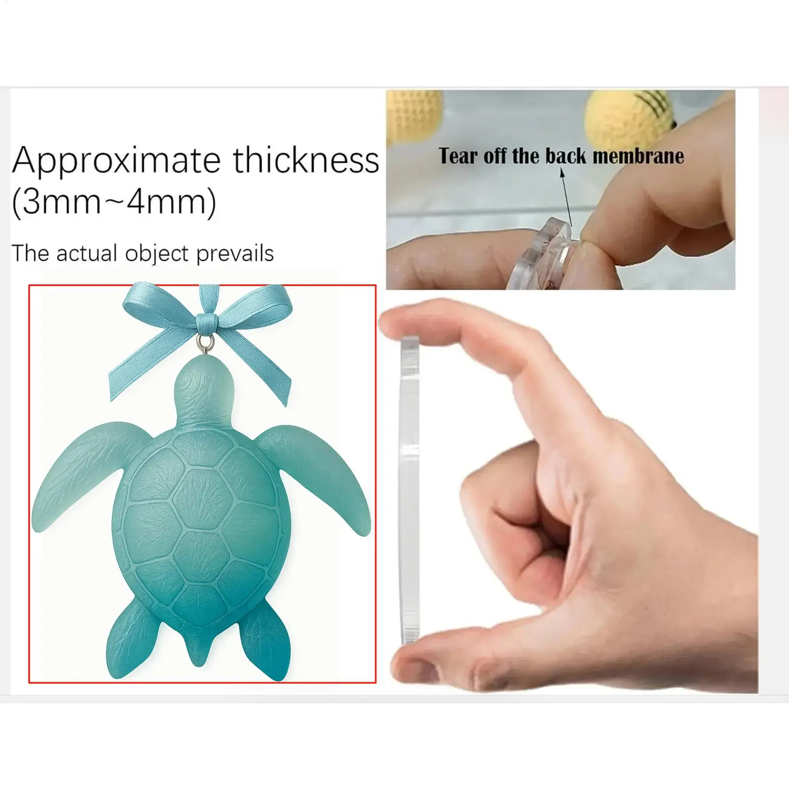 Christmas Advent Calendar 2D Acrylic Marine Life Pendant 24 Day Marine Creatures Ornament Countdown Calendar for Xmas Tree Decor