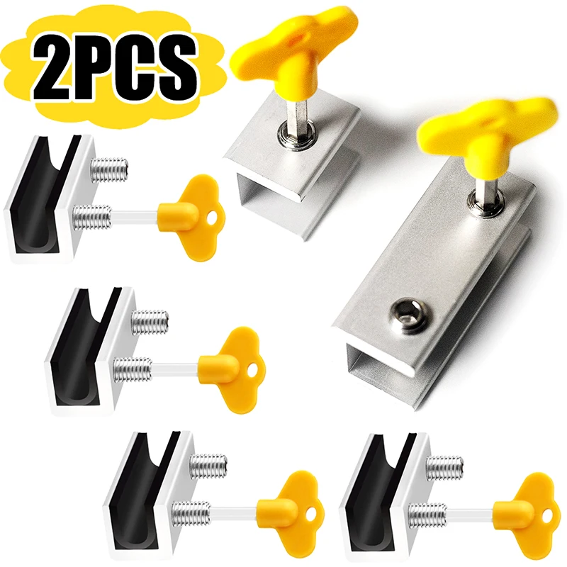 Window Locks Aluminum Alloy Adjustable Sliding Window Door Stopper Anti-theft Baby Safety Bars