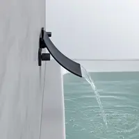 ห้องน้ำอ่างอาบน้ำก๊อกน้ำอ่างล้างหน้าก๊อกน้ำทองเหลืองติดผนังอ่างล้างหน้าก๊อกน้ำ3 Pcs น้ำตกก๊อกน้ำ Dual Handle Sink Mixer แตะ 2