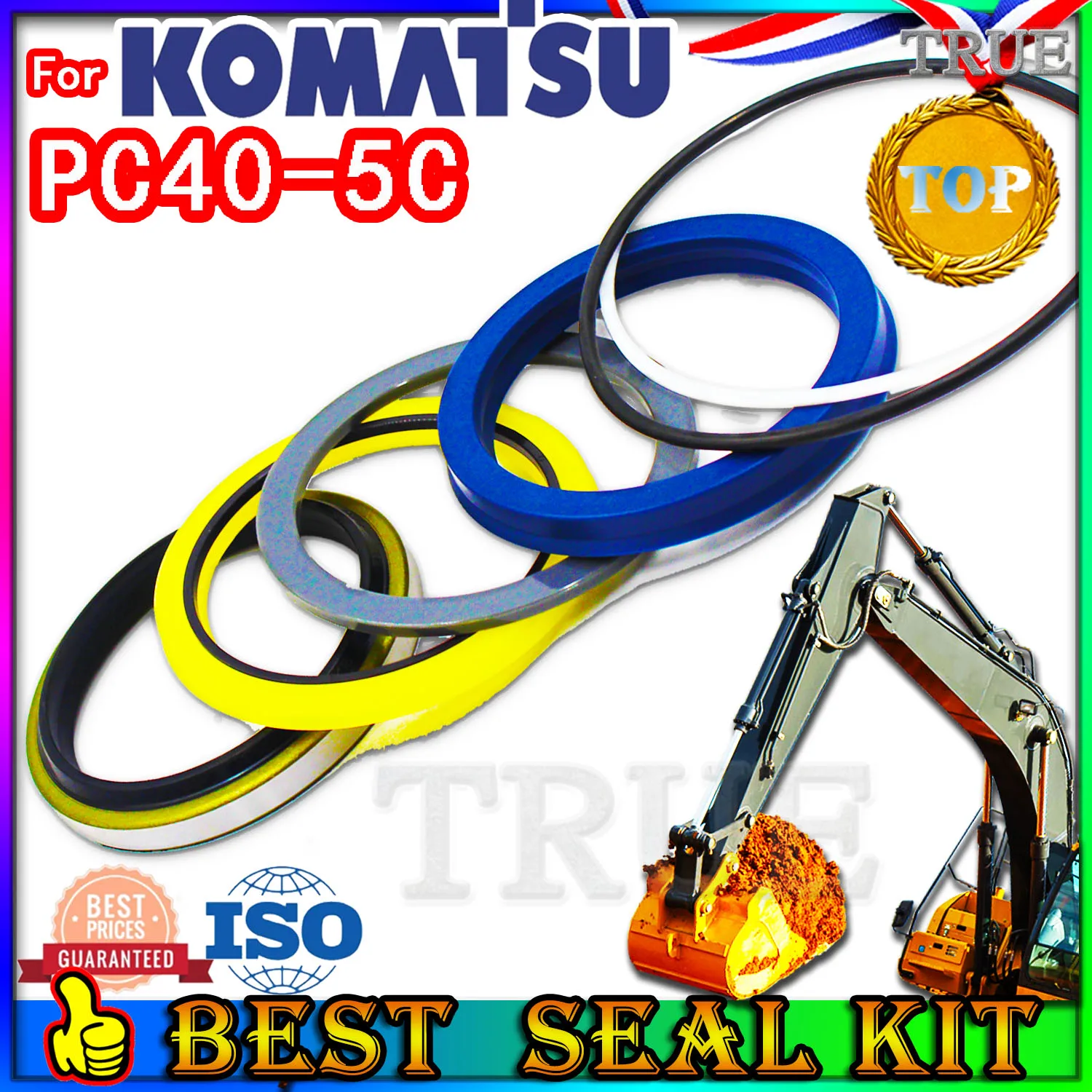 

For KOMATSU PC40-5C Oil Seal Repair Kit Boom Arm Bucket Excavator Hydraulic Cylinder PC40 5C Nok Washer Skf Service Track Spovel