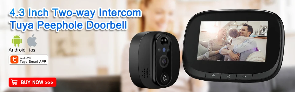 Smart wifi doorbell camera with indoor display and motion sensor € 101,98