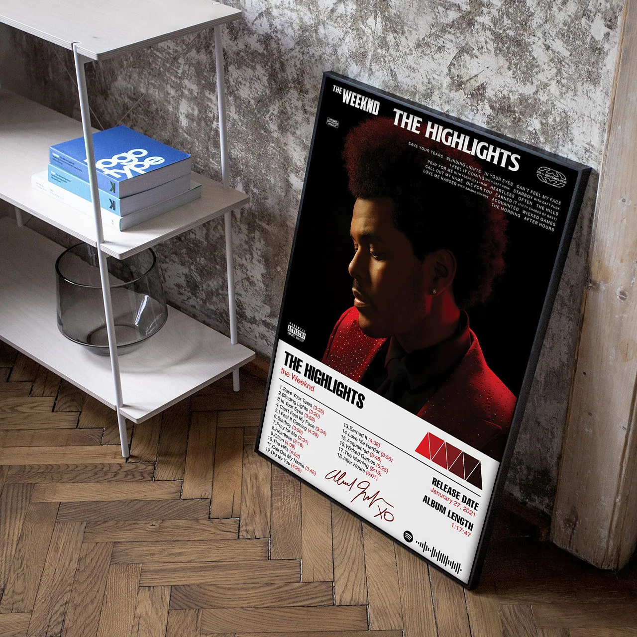 Music Hot Album Star The Weeknd Starboy Poster Hip Hop Posters For Living Room Canvas Painting Art Home Wall Decor Picture Peckshirt