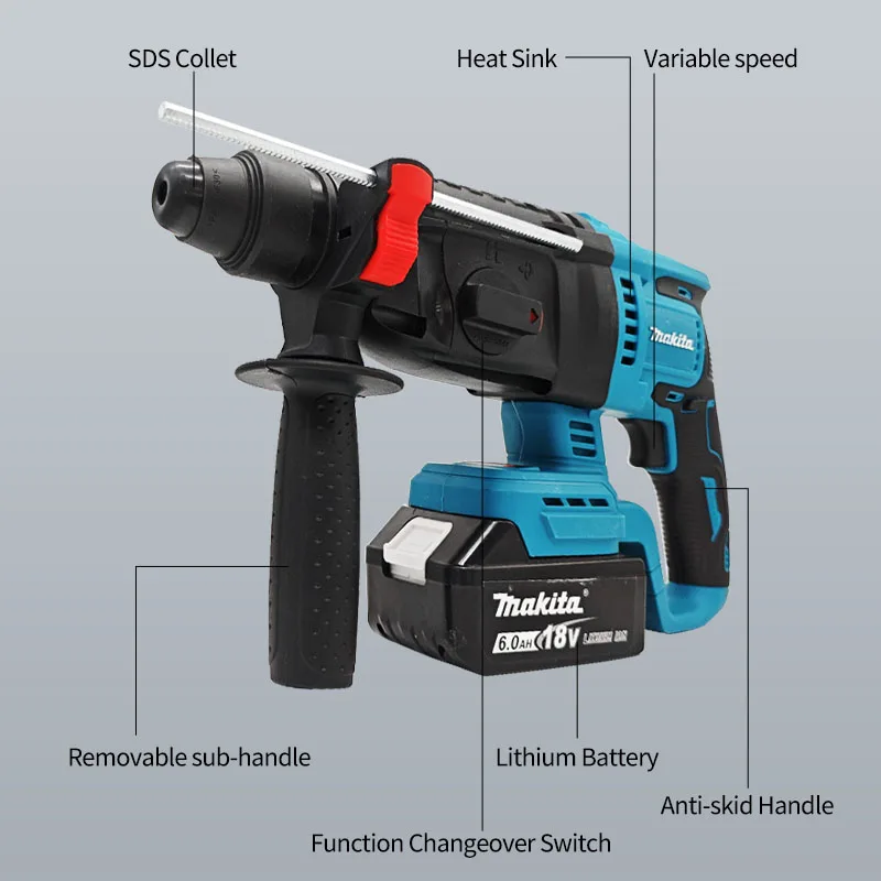 Brushless Cordless Rotary Hammer 5