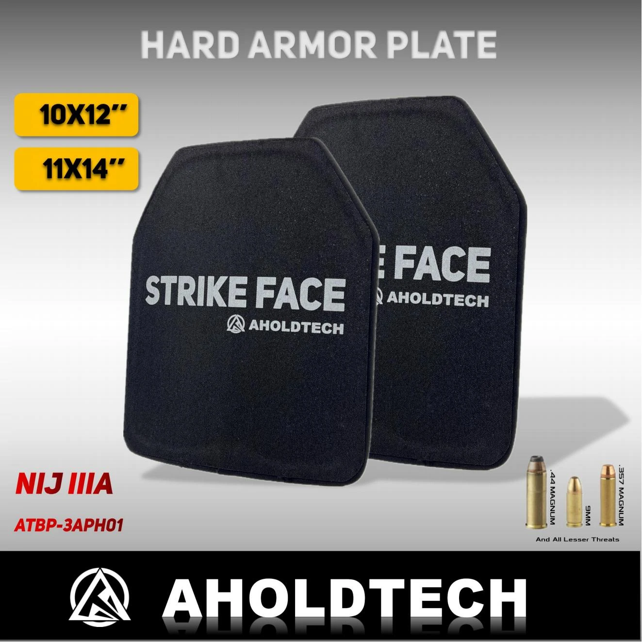 Aholdtech Nij Iiia 3a Hard Armor Plates Ballistic Vest Bulletproof Backpack Ballistic Board Big