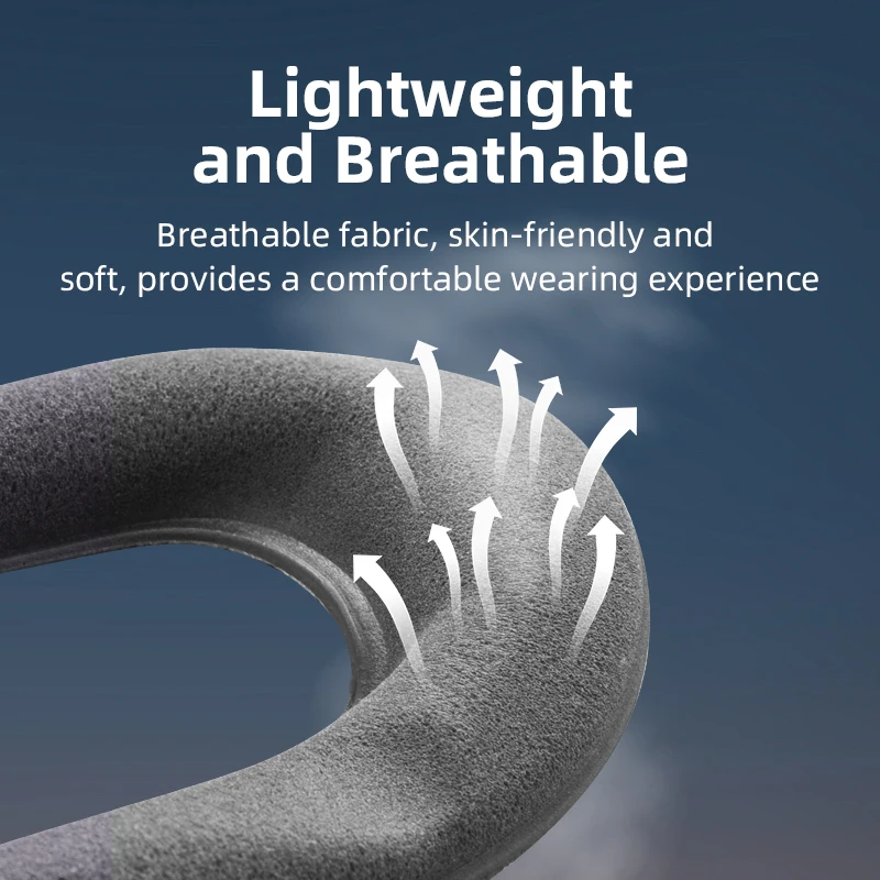 Coussinet en éponge pour lunettes Avata 2 installé sur un masque, illustrant l'anti-fuite de lumière et le confort.