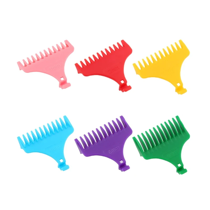 Description Picture 2 of item6pcs/set Hairdresser Hair Cutting Guide Hair Trimmer Limit Comb Universal Black Guards For T9 Styling Trimmer Cutting Guides