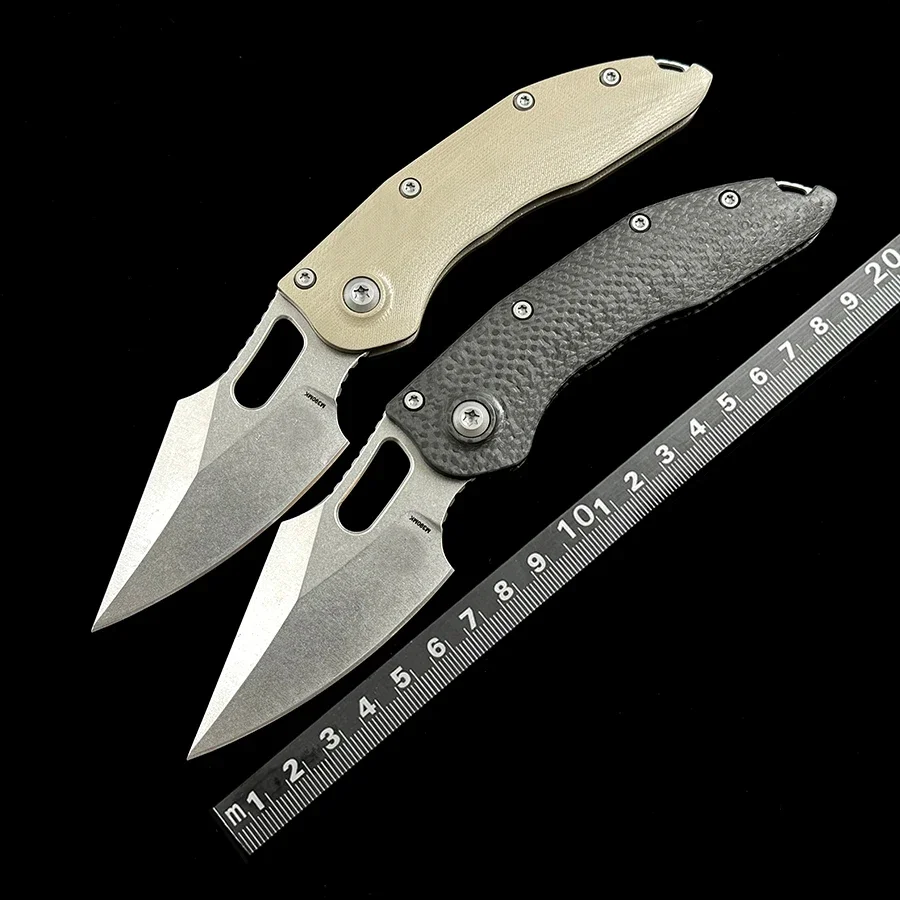 

MICRO Stitch-R Carbon Fiber / G10 Ball Bearing Mark M390MK Blade Hunting Fish EDC Tool Folding Camping Pocket Knife