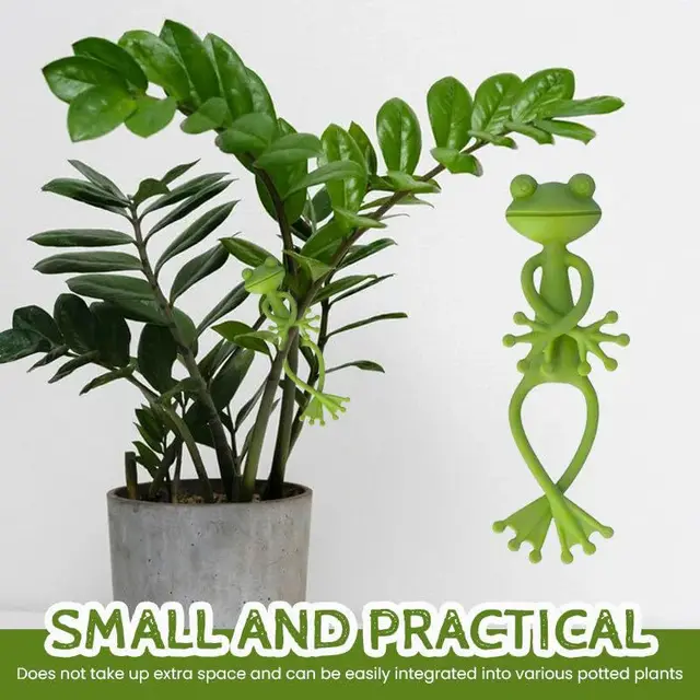 13cm Frog Shaped Reusable Cable Wire Tie Cute Decorative Twist Bendable Garden Plant Support Adjustable Flexible Clip for Stem 3