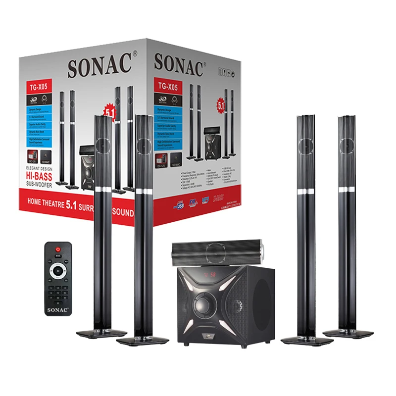 Sonac Tg-X05 Nuovo 5.1 Altoparlante Home Music System Theater Altavoces Line Array Verte Bocinas De 12 Pulgadas Y 1000 Wats Rms