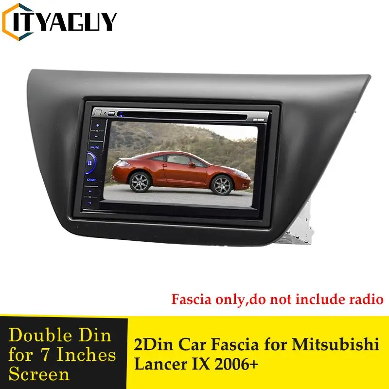 Double Din Car Radio Fascia Frame For Mitsubishi Lancer Ix 2006+ Car