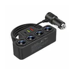 High - Speed Dual USB Car Charger with QC 3.0 and PD Technology (A)