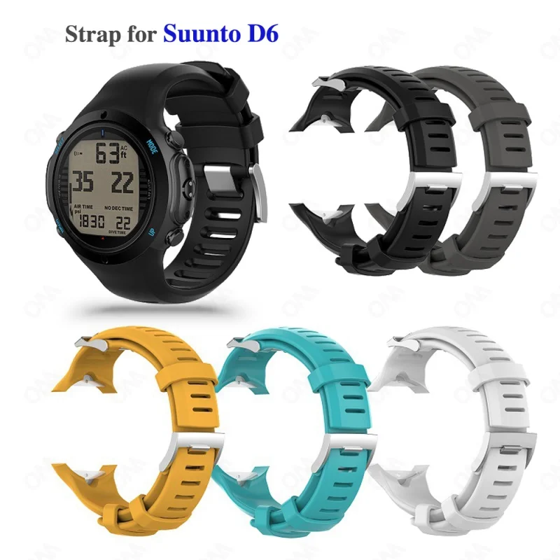 

Watchband Strap for Suunto D6 Dive D6i NOVO ZULU Bracelet Replacement Silicone Band Smart Watch Straps Correa Accessories
