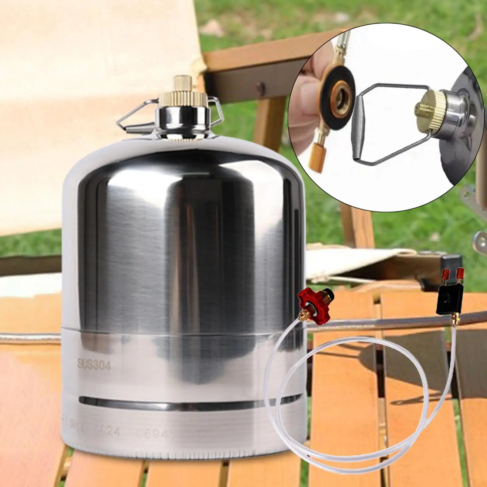 Stainless Steel Gas Bottle Inflatable Cylinder Gas Tank Fishing Fuel Boat Gas Stainless Steel Gas Bottle Inflatable Cylinder Gas Tank Fishing Fuel Boat Gas