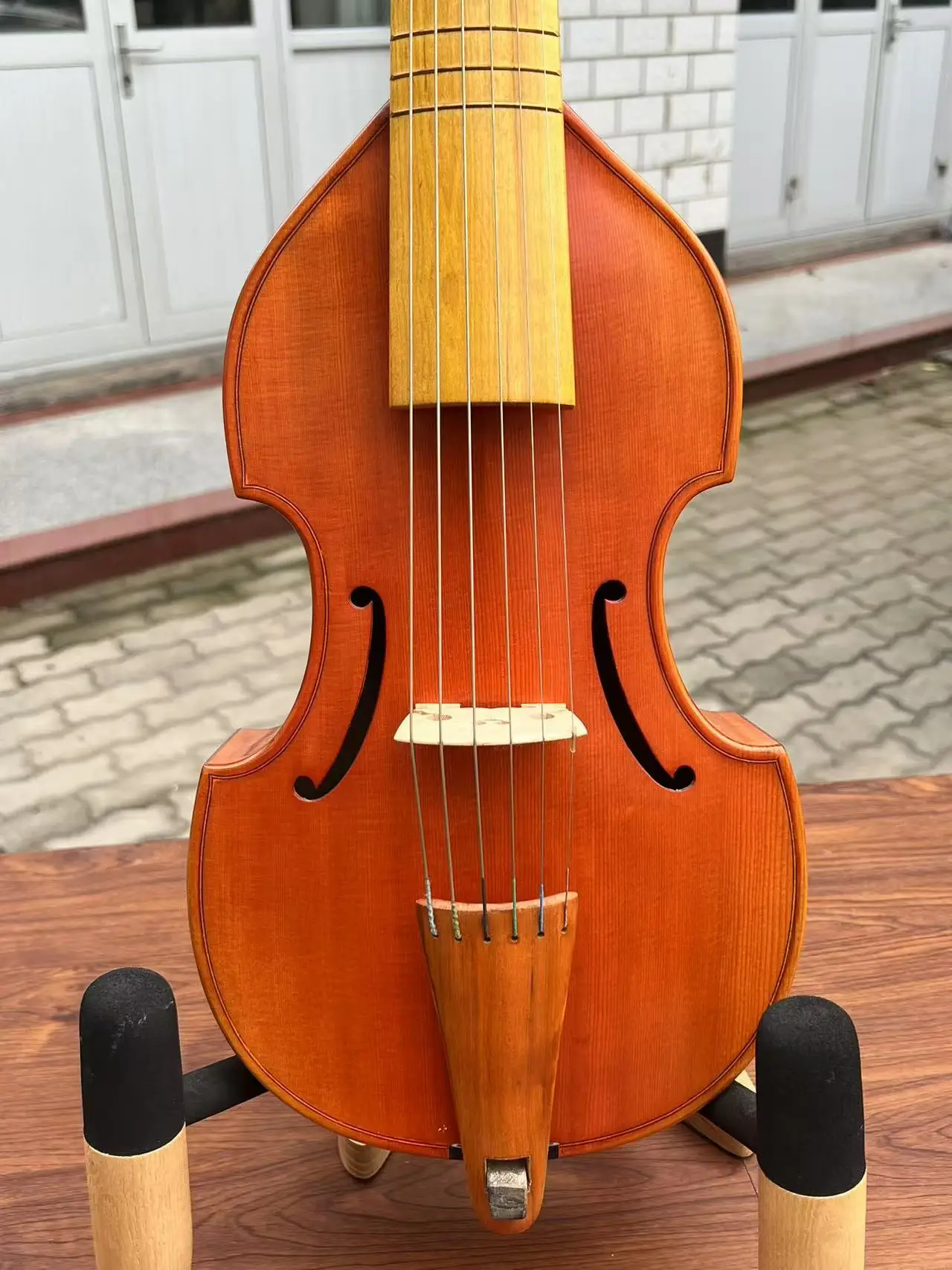 Broque style excellent Maestro 6 strings 15"(380mm) basses viola da gamba #11187