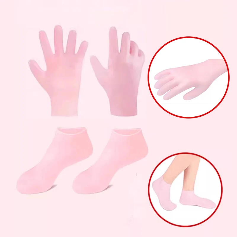 

Foot/Hand Care Protective Cover Exfoliating Preventing Dryness Spa Silicone Socks Moisturizing Tool Cracked Dead Skin Remover