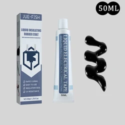 Liquid Insulation Tape for Durable Wire and Cable Repairs - Enhanced Protection Formula, Available in 30/50ml (50ml Black)