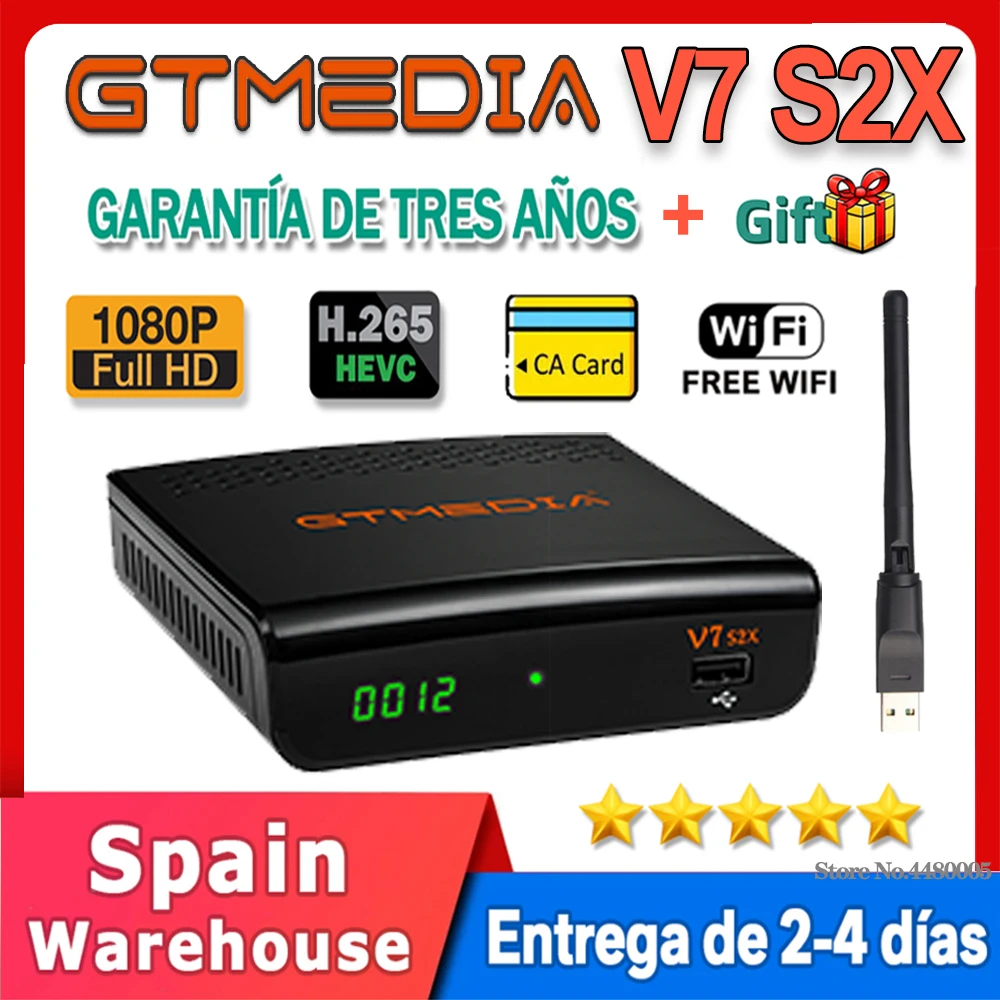 FTA 1080P Gtmedia v7 s2x женский спутниковый ресивер с usb wifi gtmedia HD цифровой обновление v7s без