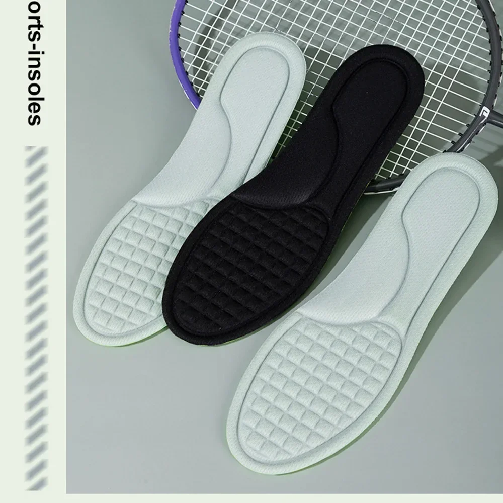 2/4pcs Unisex Nano Memory Foam Insoles Sweat-Absorbing Sports Running Shoes Inserts Soft Deodorant Orthopedic Pads_voghion.com