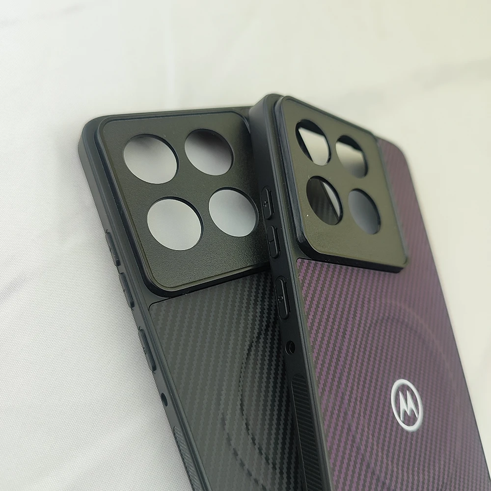 Enhanced Carbon Fiber Magnetic Case with Full Lens Protection - Magsafe Compatible Cover